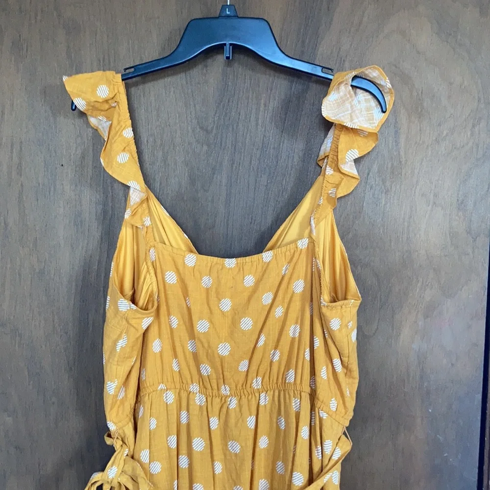 LC Lauren Conrad print faux wrap dress ruffle detail elastic waist XXL - Picture 13 of 17